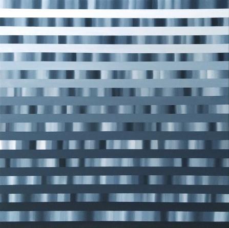 26 Stripes (2021), acrylic on canvas, 50 x 50 cm